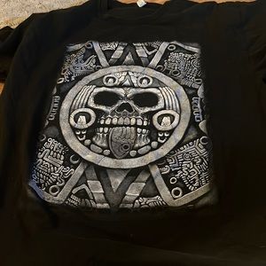 Black Aztec shirt for men